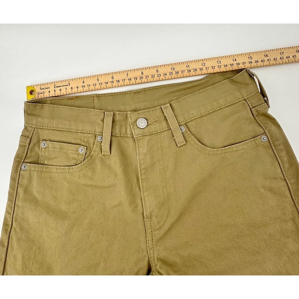 Levis 405‎ Regular Fit Denim Shorts Mens 29 Khaki Tan Brown WaterLess 39864-0079